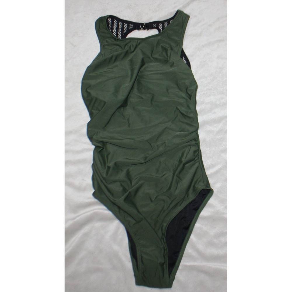 Cupshe Green Back One-Piece Swimsuit NWT SIZE XS
